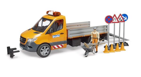 BRUDER 02677 MB Sprinter -tietyöauto, hahmo ja tarvikkeet