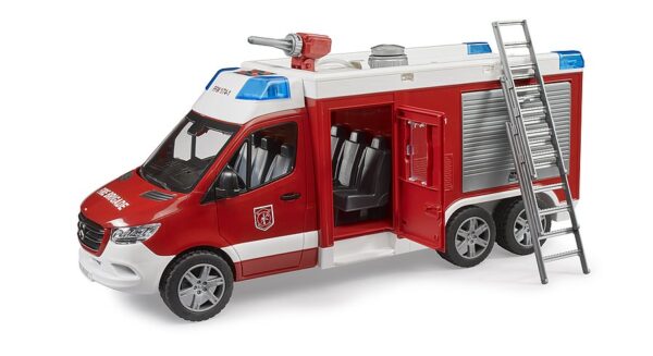 BRUDER 02680 MB Sprinter paloauto vesitykillä, mukana valo ja äänimoduuli - Image 2