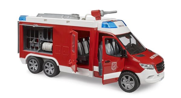 BRUDER 02680 MB Sprinter paloauto vesitykillä, mukana valo ja äänimoduuli - Image 3