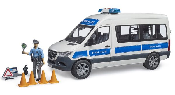 BRUDER 02683 MB Sprinter Poliisiauto ja poliisi