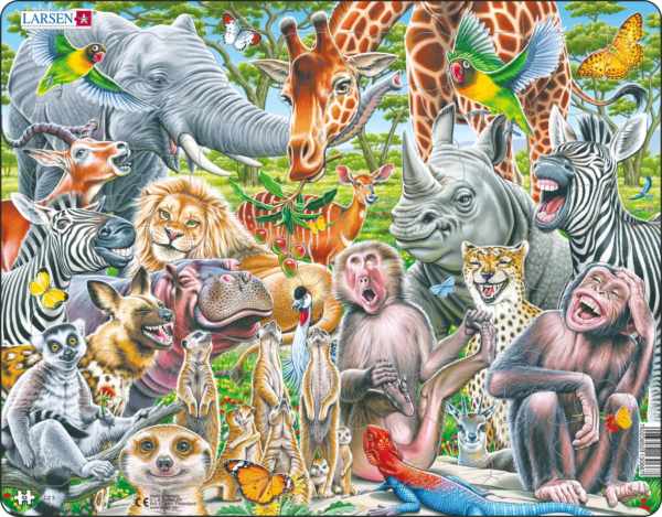 Happy African Animals 43p kehyspalapeli, Larsen