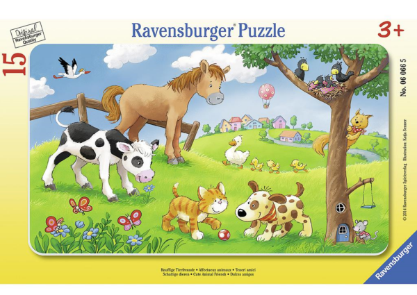 Cute Animals 15 p kehyspalapeli, Ravensburger