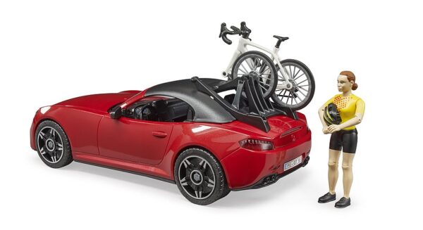 BRUDER 03485 Urheiluauto, pyöräilijä ja pyörä - Image 2