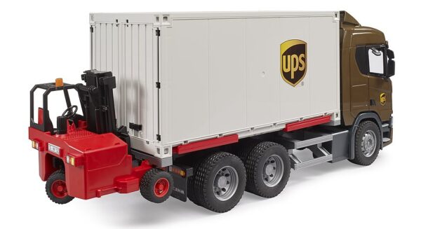 BRUDER 3582 Scania Super 560R UPS kuorma-auto trukilla - Image 3