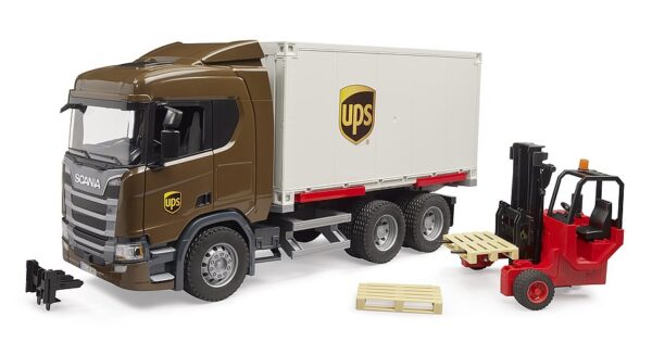 BRUDER 3582 Scania Super 560R UPS kuorma-auto trukilla