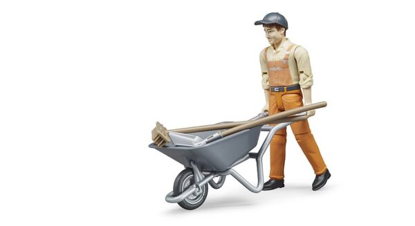 BRUDER 62130 Kunnossapitotyöntekijä ja tarvikkeet