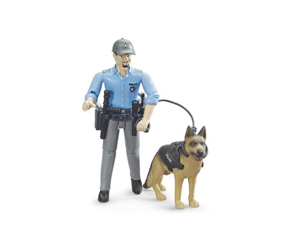 BRUDER 62150 Poliisi, poliisikoira ja tarvikkeet