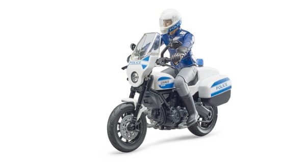 BRUDER 62731 Ducati Scrambler -moottoripyöräpoliisi