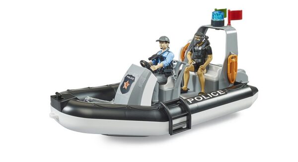Bruder 62733 Poliisivene kahdella hahmolla ja varusteilla
