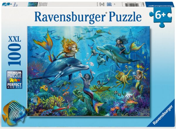 Vedenalainen seikkailu, palapeli, 100 palaa, Ravensburger