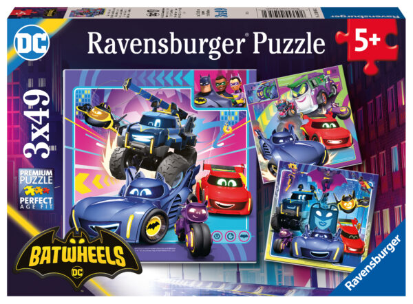 Batwheels, palapeli, 3x49 palaa, Ravensburger