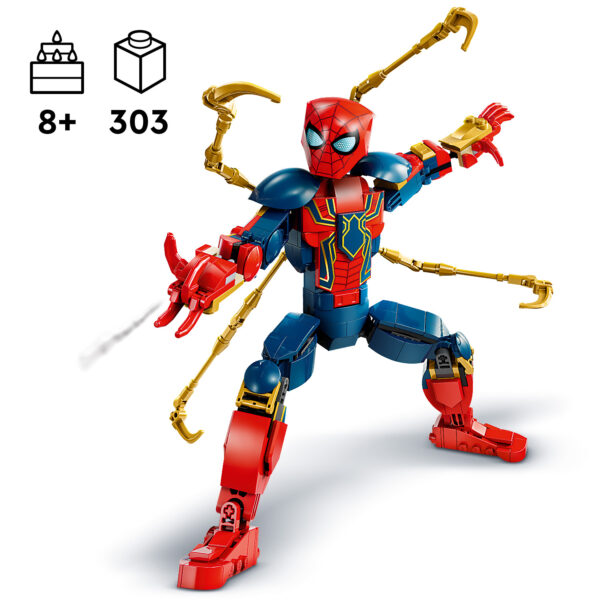 LEGO Marvel Rakennettava Iron Spider-Man ‑hahmo 76298L