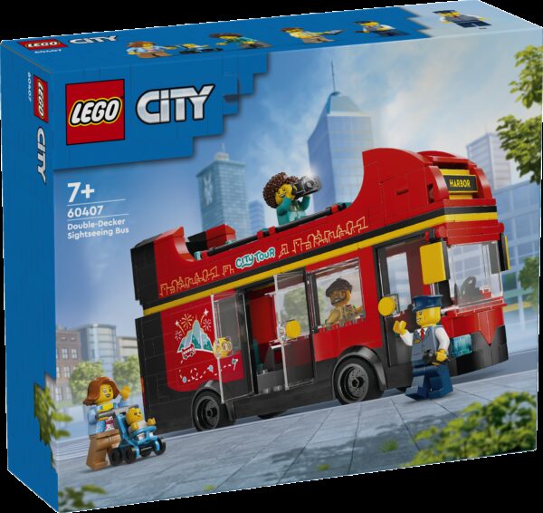 LEGO City Punainen kaksikerroksinen turistibussi 60407L