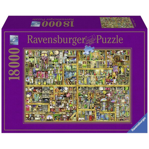 Maaginen kirjahylly, palapeli 18000 palaa, Ravensburger