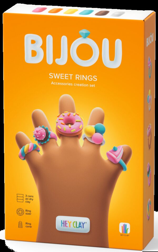Sormukset "Sweets" muovailumassa, HEY CLAY