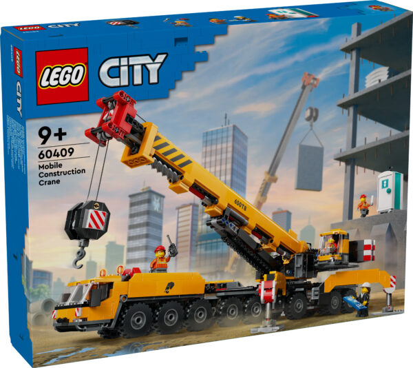 LEGO City Keltainen ajettava rakennusnosturi 60409L