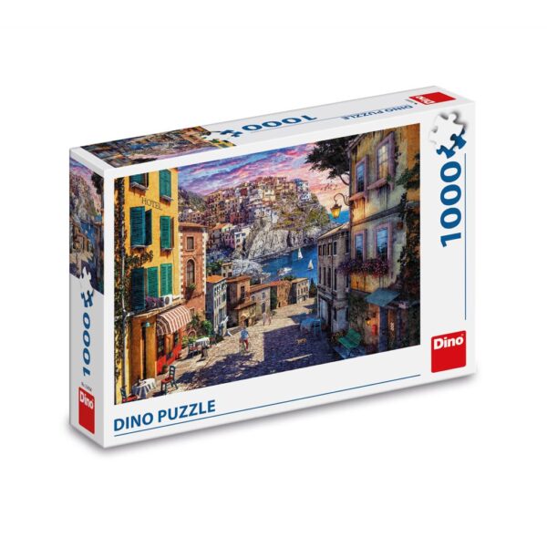 Italian rannikko,1000 palaa, palapeli, Dino