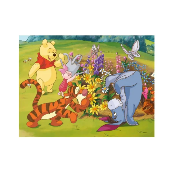 Nalle Puh ja ystävät, 12 palaa, kuutiopalapeli, Dino - Image 2