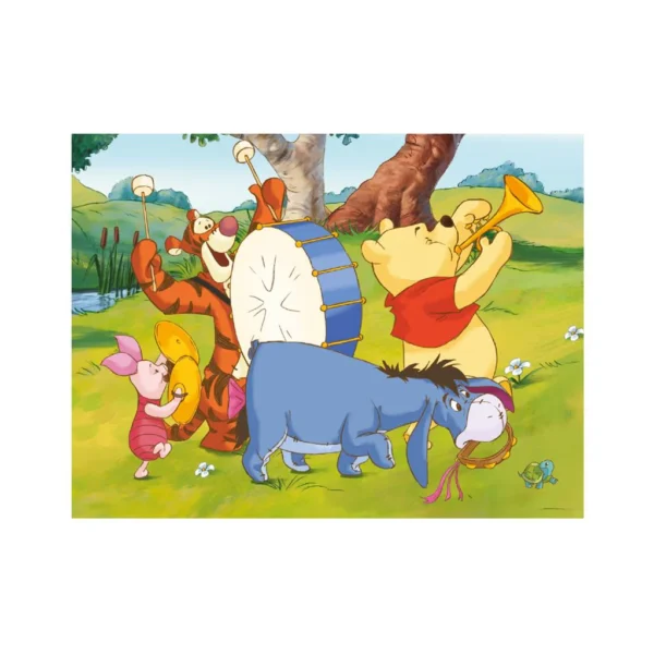 Nalle Puh ja ystävät, 12 palaa, kuutiopalapeli, Dino - Image 3