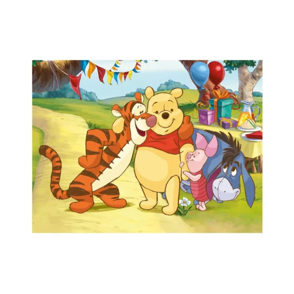 Nalle Puh ja ystävät, 12 palaa, kuutiopalapeli, Dino - Image 7