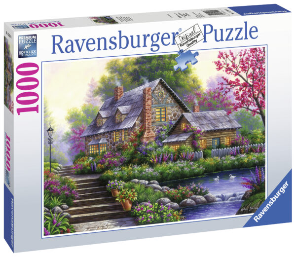 Romanttinen maalaistalo, palapeli 1000 palaa, Ravensburger