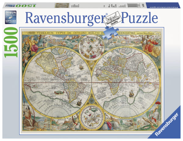 Muinainen kartta, palapeli 1500 palaa, Ravensburger