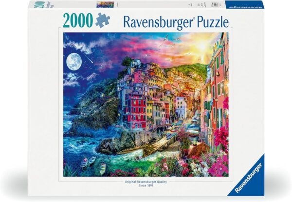 Värikäs Cinque Terre, palapeli 2000 palaa, Ravensburger