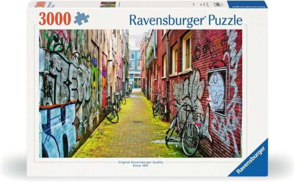 Street art Amsterdamissa, palapeli 3000 palaa, Ravensburger