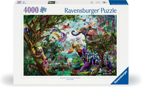 Trooppisia lohikäärmeitä, palapeli 4000 palaa, Ravensburger