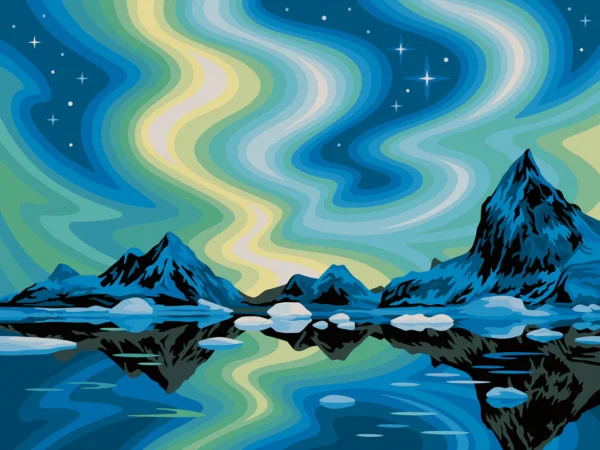 Maalaa numeroiden mukaan, Northern Lights, Ravensburger - Image 2