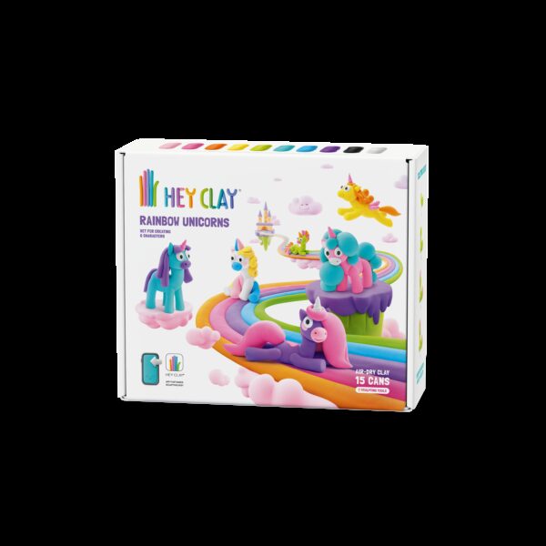 Unicorns muovailumassa 15 prk, HEY CLAY