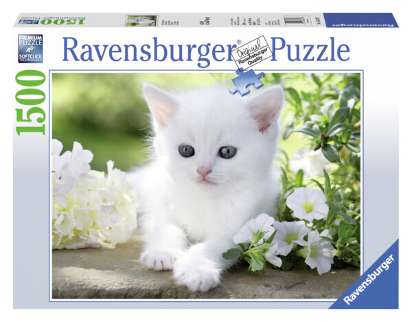White Kitten palapeli 1500 palaa, Ravensburger