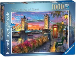 Tower Bridge At Sunset palapeli 1000 palaa, Ravensburger