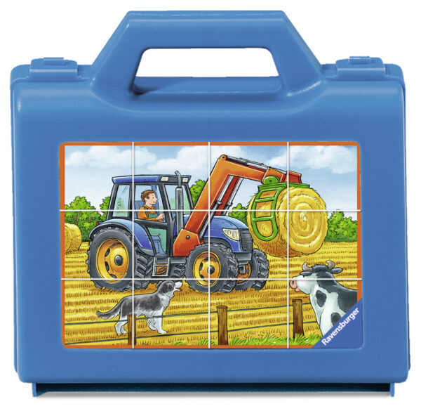 Ravensburger Cube Puzzle 12 pc Farm Machines