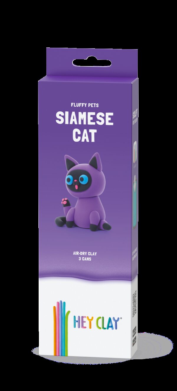 HEY CLAY Modeling Clay 3 pcs: Siamese Cat