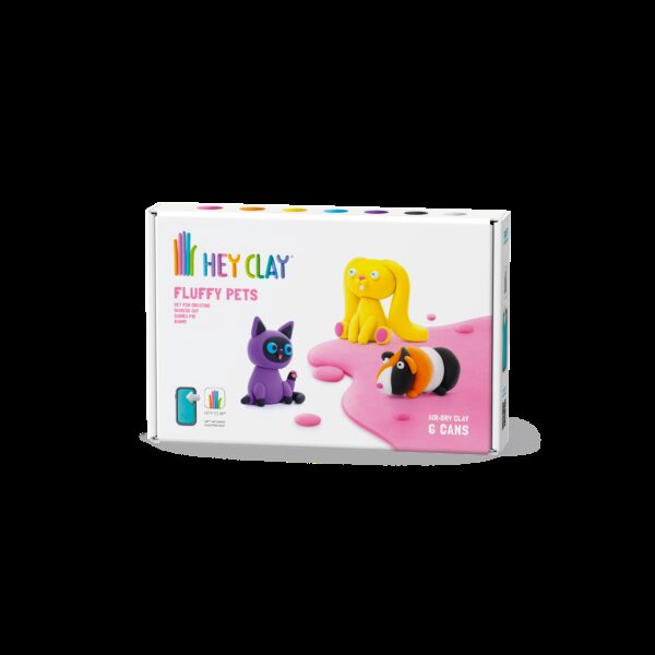 HEY CLAY Modeling Clay 6 pcs: Selection of Furry Animals