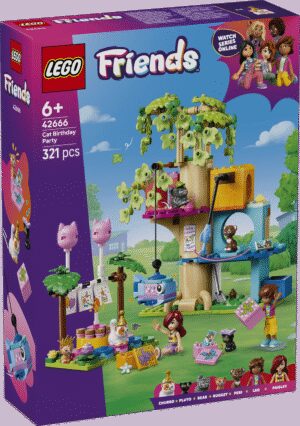 LEGO Friends Cat Birthday Party & Tree House