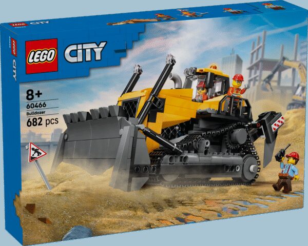 LEGO City Yellow Bulldozer with Front Loader