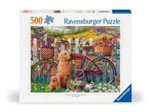 Ravensburger Puzzle 500 Pieces: Cute Dogs In The Garden