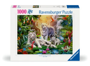 Ravensburger Puzzle 1000 Pieces: White Tiger Family