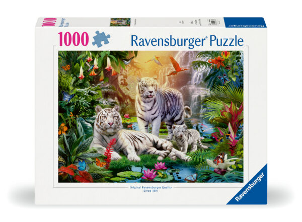 Ravensburger Puzzle 1000 Pieces: White Tiger Family