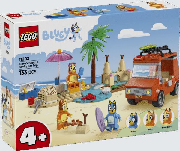 LEGO 4PLUS Bluey's Beach & Family Car Trip