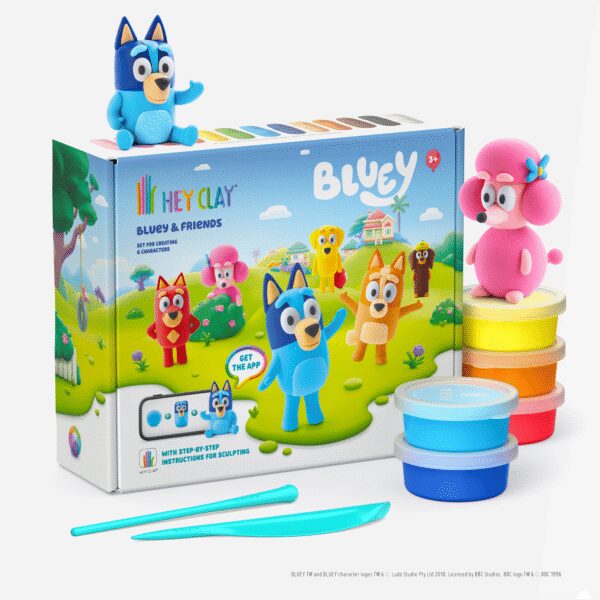 HEY CLAY Modeling Clay 15 Pieces: Bluey & Friends