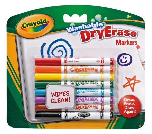 Valkotaulutussit 8 kpl., Crayola