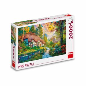 Dino Puzzle 2000 Pieces: House By The River