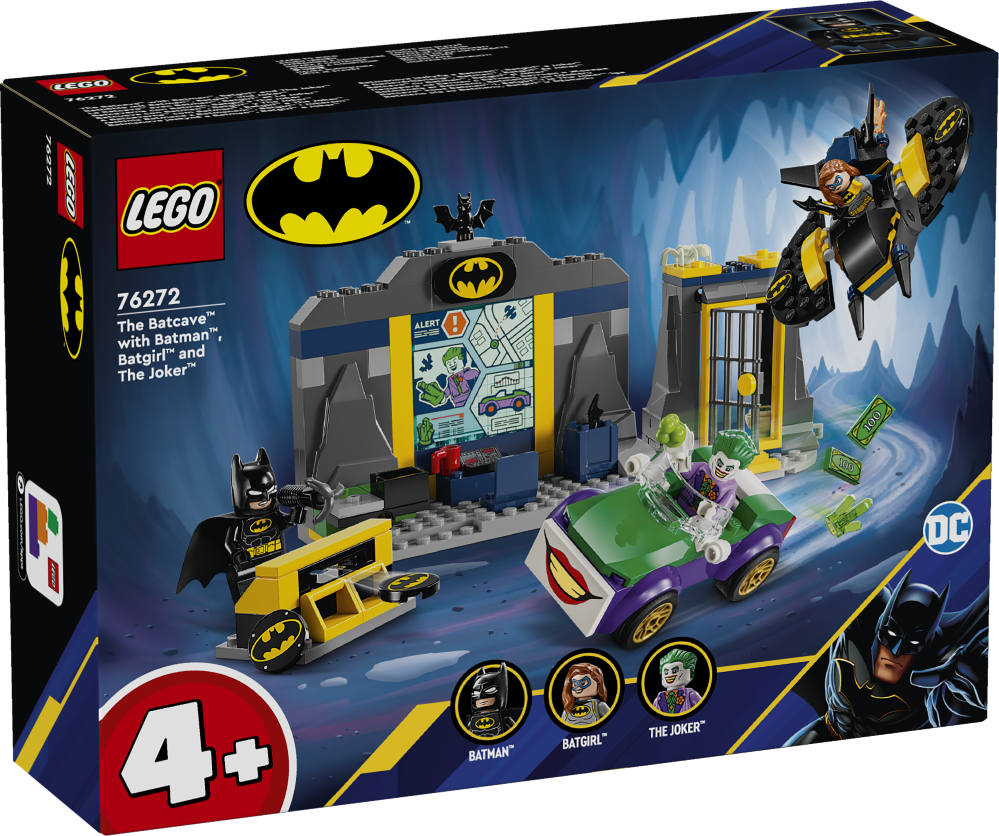 LEGO Super Heroes 76272 Lepakkoluola, Batman™, Batgirl™ ja The Joker™