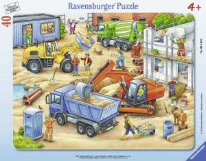 Ravensburger Frame Puzzle 40 pc Large construction Site