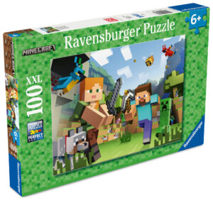 Ravensburger Puzzle 100 Pieces: Minecraft´s Steve And Alex