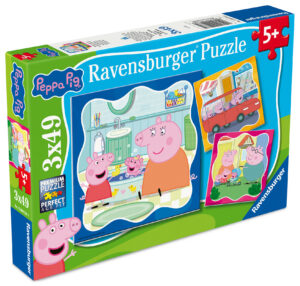 Ravensburger Puzzle 3x49 Pieces: Peppa Pig With Family