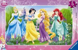 Ravensburger Small Frame Puzzle 15 pc Walking Princesses